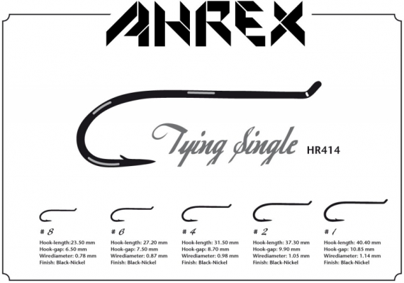 Ahrex HR414 - Tying Single #1 in der Gruppe Haken & Zubehör / Haken / Fliegenbindenhaken bei Sportfiskeprylar.se (AHR414-1)