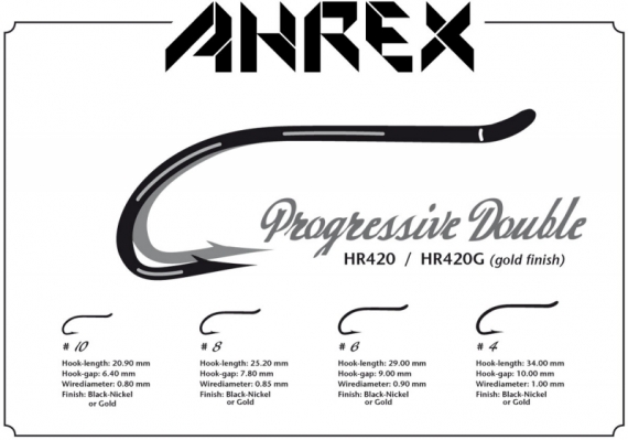 Ahrex HR420 - Progressive Double #8 in der Gruppe Haken & Zubehör / Haken / Fliegenbindenhaken bei Sportfiskeprylar.se (AHR420-8)