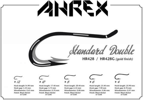 Ahrex HR428 - Tying Double #8 in der Gruppe Haken & Zubehör / Haken / Fliegenbindenhaken bei Sportfiskeprylar.se (AHR428-8)