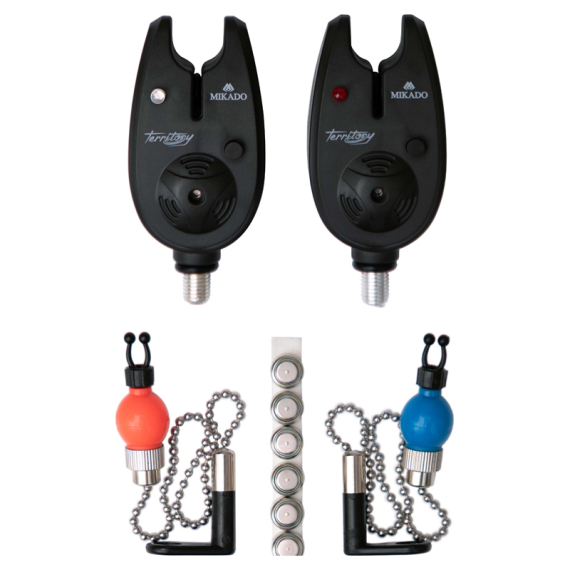 Mikado Bite Alarm w. Hangers in der Gruppe Werkzeuge & Zubehör / Bissanzeiger & Indicators / Bissanzeige bei Sportfiskeprylar.se (AMS01-HR-C-SET)