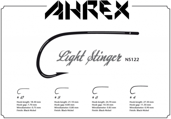 Ahrex NS122 - Light Stinger #10 in der Gruppe Haken & Zubehör / Haken / Fliegenbindenhaken bei Sportfiskeprylar.se (ANS122-10)