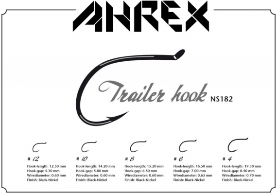 Ahrex NS182 - Trailer Hook #4 in der Gruppe Haken & Zubehör / Haken / Fliegenbindenhaken bei Sportfiskeprylar.se (ANS182-4)