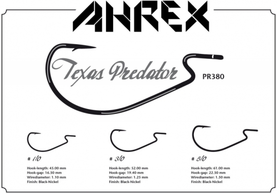 Ahrex PR380 - Texas Predator #3/0 in der Gruppe Haken & Zubehör / Haken / Fliegenbindenhaken bei Sportfiskeprylar.se (APR380-3_0)