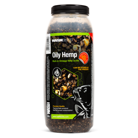 Nash Oily Hemp 2.5l in der Gruppe Köder / Boilies, Baits & Groundbait / Partikel bei Sportfiskeprylar.se (B0110-TP)