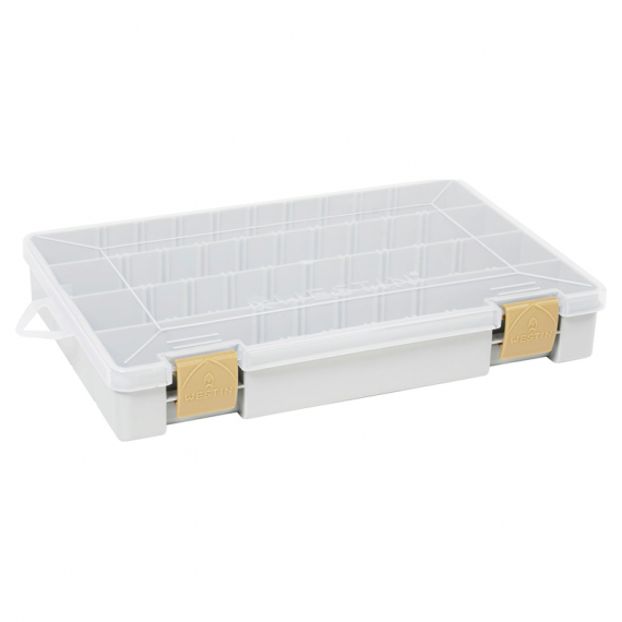 Westin W3 Tackle Box 27,5x18,5x4,5cm Grey/Clear in der Gruppe Verwahrung / Boxen & Dosen / Köderboxen bei Sportfiskeprylar.se (B02-706-027)