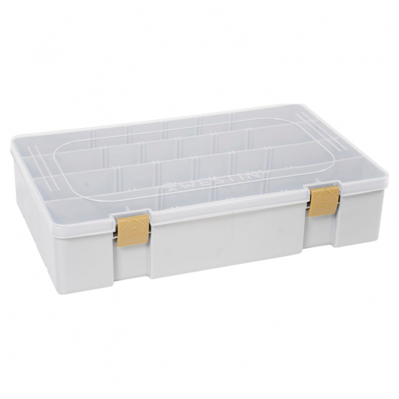 Westin W3 Tackle Box 36x22,5x8cm Grey/Clear in der Gruppe Verwahrung / Boxen & Dosen / Köderboxen bei Sportfiskeprylar.se (B02-706-036)