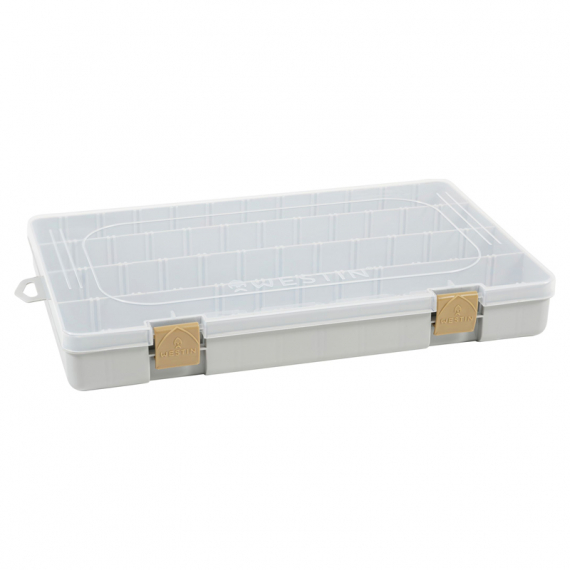 Westin W3 Tackle Box 36x22,5x4,8cm Grey/Clear in der Gruppe Verwahrung / Boxen & Dosen / Köderboxen bei Sportfiskeprylar.se (B02-706-037)