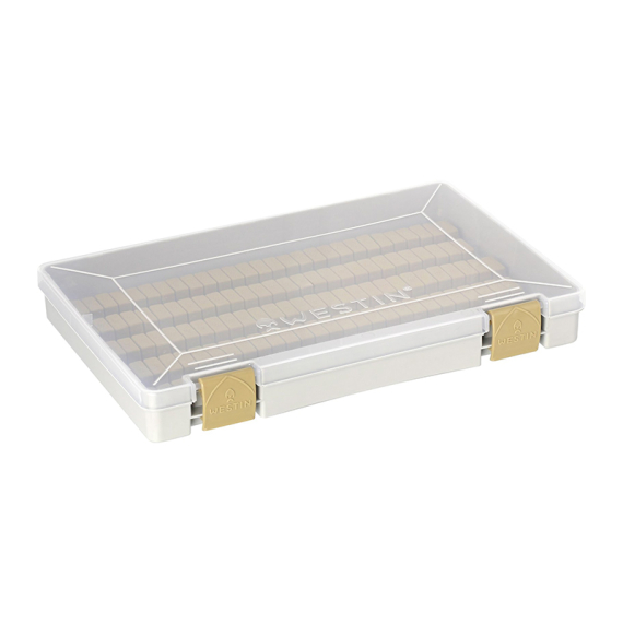 Westin W3 Jig Box (135 Slots) 27,4X18X4cm M Grey/Clear in der Gruppe Verwahrung / Boxen & Dosen / Köderboxen bei Sportfiskeprylar.se (B12-M-706)