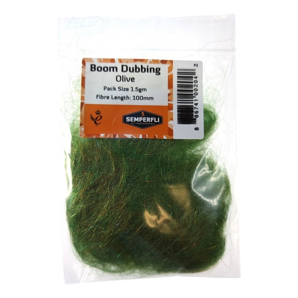 Semperfli Boom Dubbing - Olive in der Gruppe Haken & Zubehör / Fliegenbinden / Fliegenbindematerial / Dubbing bei Sportfiskeprylar.se (BBOM100OLV)