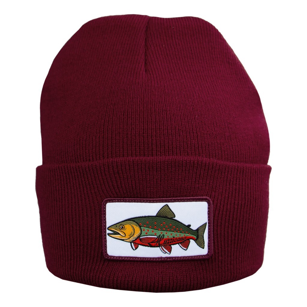 Hurricane Beanie Char Patch Red in der Gruppe Kleidung & Schuhe / Kappen & Kopfbedeckungen / Mützen bei Sportfiskeprylar.se (BEA02)