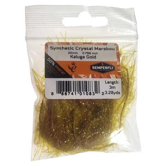 Semperfli Synthetic Crystal Marabou 20mm - Copper Brown in der Gruppe Haken & Zubehör / Fliegenbinden / Fliegenbindematerial / Garn & Chenille bei Sportfiskeprylar.se (BMAR100CPB)