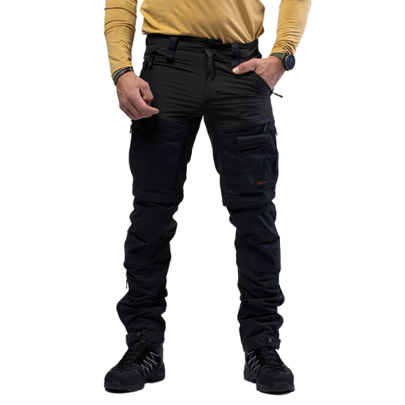 Beyond Nordic BN002 v2 M\'s Zip-Off Hiking Pants Black in der Gruppe Kleidung & Schuhe / Kleidung / Hosen / Outdoorhosen bei Sportfiskeprylar.se (BN002-V2-M-BLACK-Lr)