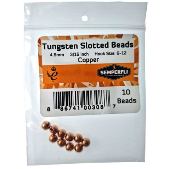 Semperfli Tungsten Slotted Beads 2mm - Copper in der Gruppe Haken & Zubehör / Fliegenbinden / Fliegenbindematerial / Gewichtung bei Sportfiskeprylar.se (BTBD020CPR)