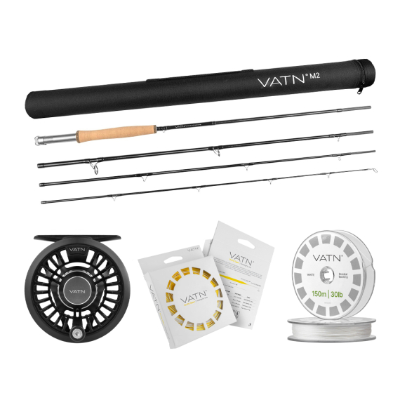 VATN M2 Dry Fly+ Flugset 9\' - #6 in der Gruppe Angelsets / Fliegenfischen Sets / Einhändige Fliegenfischer-Sets bei Sportfiskeprylar.se (BUNDLEVATNM29062026DRY)