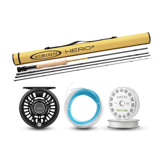 Vision Seatrout HERO² Coastal+ Flugset - 9\' #6 in der Gruppe Angelsets / Fliegenfischen Sets / Einhändige Fliegenfischer-Sets bei Sportfiskeprylar.se (BUNDLEVHII49062026COASTAL)