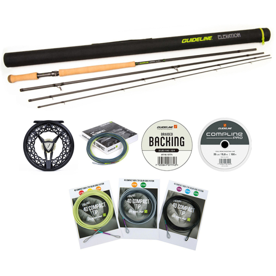 Guideline Elevation Twohanded Fly Combo - 12\' #7/8 in der Gruppe Angelsets / Fliegenfischen Sets / Zweihändiges Fliegenfischer-Set bei Sportfiskeprylar.se (BUNDLE_105323GLDH)