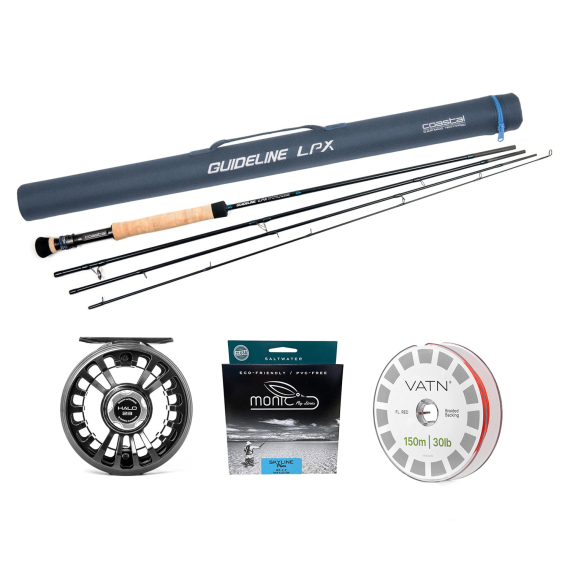 Guideline LPX Coastal / Monic Skyline Fly Combo - 9\' #7 in der Gruppe Angelsets / Fliegenfischen Sets / Einhändige Fliegenfischer-Sets bei Sportfiskeprylar.se (BUNDLE_107857GLTROPICAL)