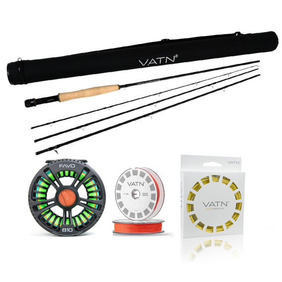 VATN M1 Favo Dry Fly Taper Combo - 9\' #5 in der Gruppe Angelsets / Fliegenfischen Sets / Einhändige Fliegenfischer-Sets bei Sportfiskeprylar.se (BUNDLE_VATNST95FAVO02)