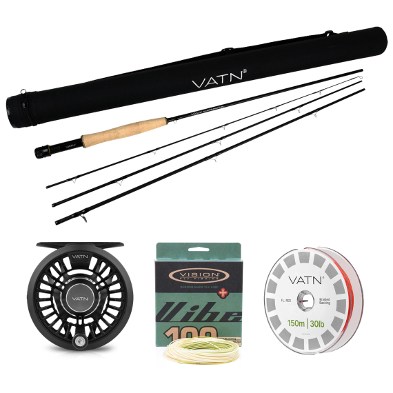 VATN M1 / Vibe 100+ Flugset - 9\' #5 in der Gruppe Angelsets / Fliegenfischen Sets / Einhändige Fliegenfischer-Sets bei Sportfiskeprylar.se (BUNDLE_VATNST95_V100)