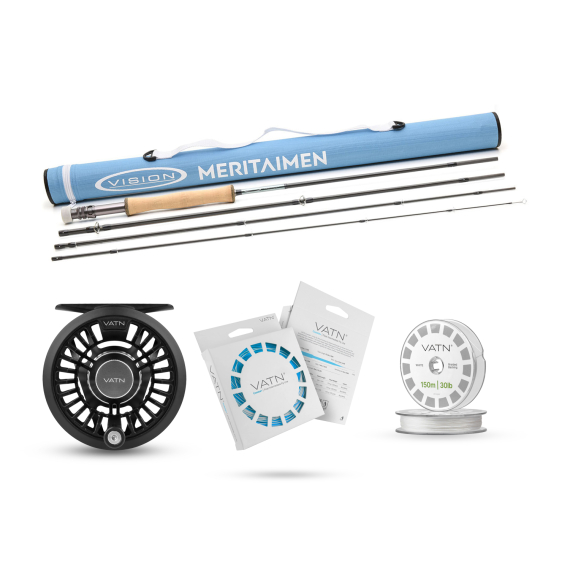 Vision Meritaimen Coastal+ Combo - 9\' #6 in der Gruppe Angelsets / Fliegenfischen Sets / Einhändige Fliegenfischer-Sets bei Sportfiskeprylar.se (BUNDLE_VMT4906COASTALPLUS)