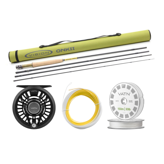 Vision ONKII Dry Fly Taper+ Flugset - 9\'0\'\' #6 in der Gruppe Angelsets / Fliegenfischen Sets / Einhändige Fliegenfischer-Sets bei Sportfiskeprylar.se (BUNDLE_VOI4906_2026_DRY)