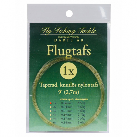 Darts Fliegenvorfach 9\' in der Gruppe Haken & Zubehör / Vorfächer & Vorfachmaterial bei Sportfiskeprylar.se (C70-06r)