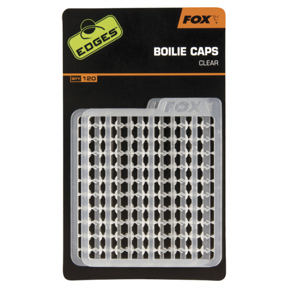 Fox Edges Boilie Caps Clear (120stk.) in der Gruppe Haken & Zubehör / Rig Zubehör / Boilie Stops bei Sportfiskeprylar.se (CAC601)