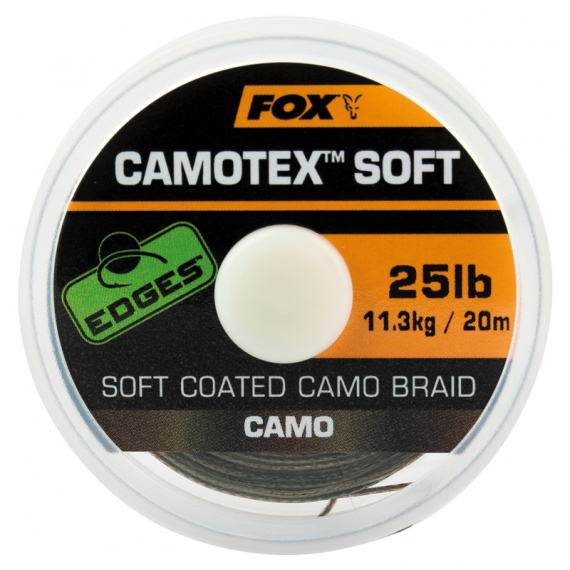 Fox Camotex Soft 20m in der Gruppe Haken & Zubehör / Vorfächer & Vorfachmaterial / Vorfachmaterial / Vorfachmaterial Braid bei Sportfiskeprylar.se (CAC735r)