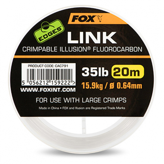 Fox Edges Link Illusion Fluorocarbon in der Gruppe Haken & Zubehör / Vorfächer & Vorfachmaterial / Vorfachmaterial / Vorfachmaterial Fluorocarbon bei Sportfiskeprylar.se (CAC789r)