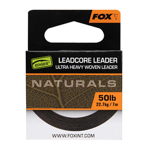 Fox Edges Naturals Leadcore Leader in der Gruppe Haken & Zubehör / Vorfächer & Vorfachmaterial / Vorfachmaterial / Leadcore bei Sportfiskeprylar.se (CAC821r)
