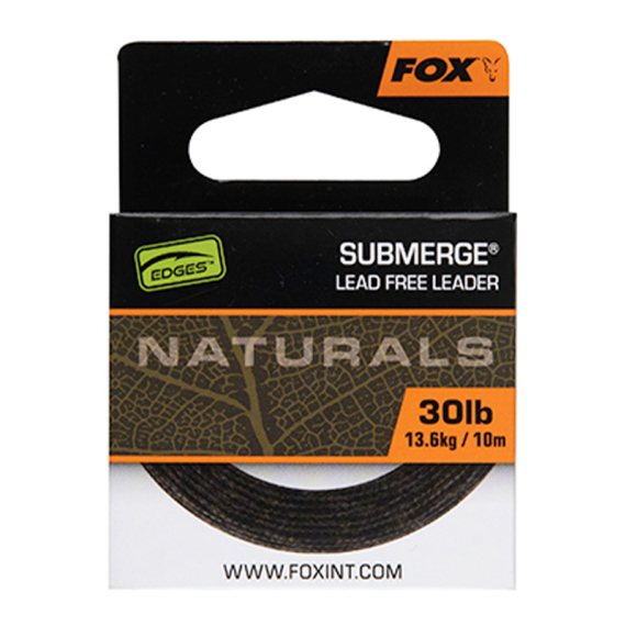 Fox Edges Naturals Submerge Leadfree Leader 10m in der Gruppe Haken & Zubehör / Vorfächer & Vorfachmaterial / Vorfachmaterial / Leadcore bei Sportfiskeprylar.se (CAC823r)
