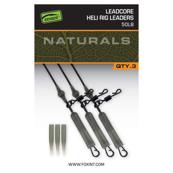 Fox Naturals Leadcore Heli Rig Leaders in der Gruppe Haken & Zubehör / Rig Zubehör / Lead Clips bei Sportfiskeprylar.se (CAC853)