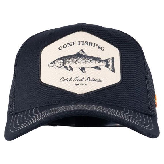 SQRTN Catch Trucker Cap Black in der Gruppe Kleidung & Schuhe / Kappen & Kopfbedeckungen / Caps / Trucker-Kappen bei Sportfiskeprylar.se (CAP-242-OSFA)