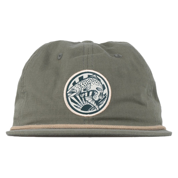 SQRTN Trout 6-Panel Cap Olive in der Gruppe Kleidung & Schuhe / Kappen & Kopfbedeckungen / Caps / Dad Caps bei Sportfiskeprylar.se (CAP-341-OSFA)