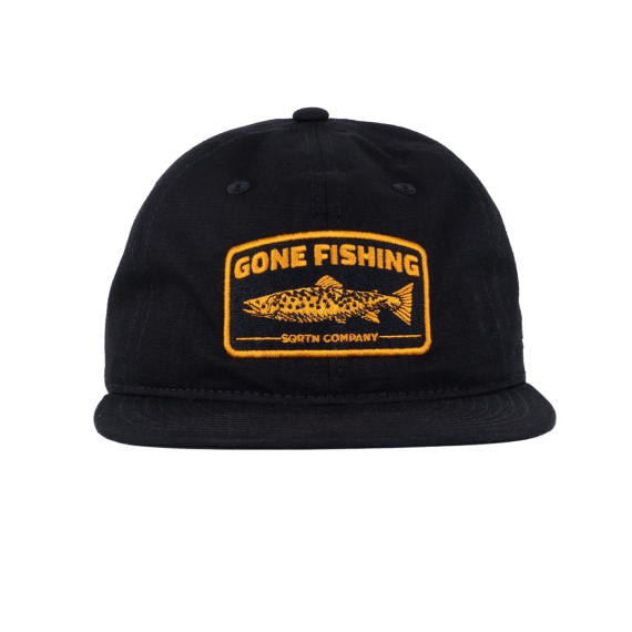 SQRTN Trout 6-Panel Cap, Black in der Gruppe bei Sportfiskeprylar.se (CAP-419-OSFA)