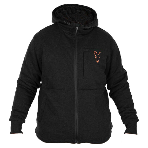 Fox Collection Sherpa Jacket Black & Orange in der Gruppe Kleidung & Schuhe / Kleidung / Jacken / Fleece-Jacken bei Sportfiskeprylar.se (CCL275r)