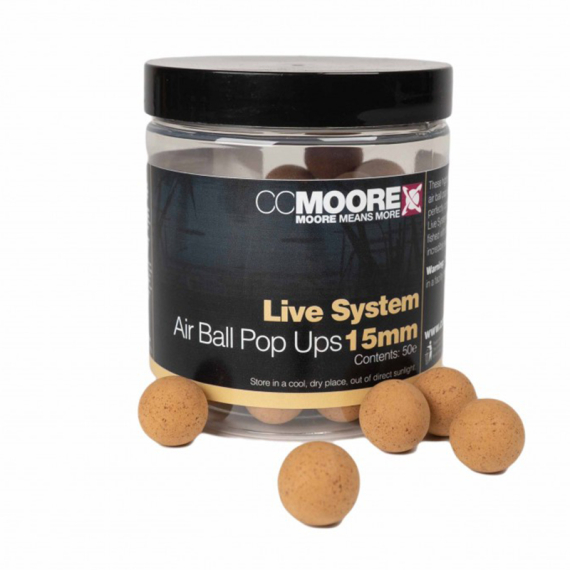 CC Moore Live System Air Ball Pop Ups in der Gruppe Köder / Boilies, Baits & Groundbait / Popups & Wafters bei Sportfiskeprylar.se (CCM-90495r)