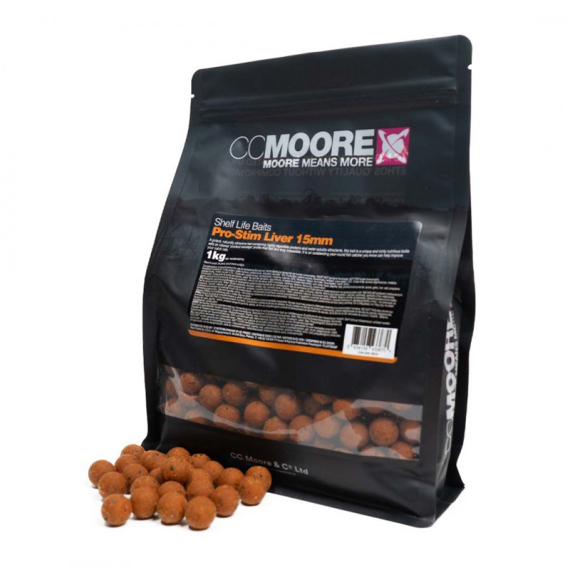 CC Moore Pro Stim Liver Boilies - 1kg in der Gruppe Köder / Boilies, Baits & Groundbait / Boilies bei Sportfiskeprylar.se (CCM-90816r)