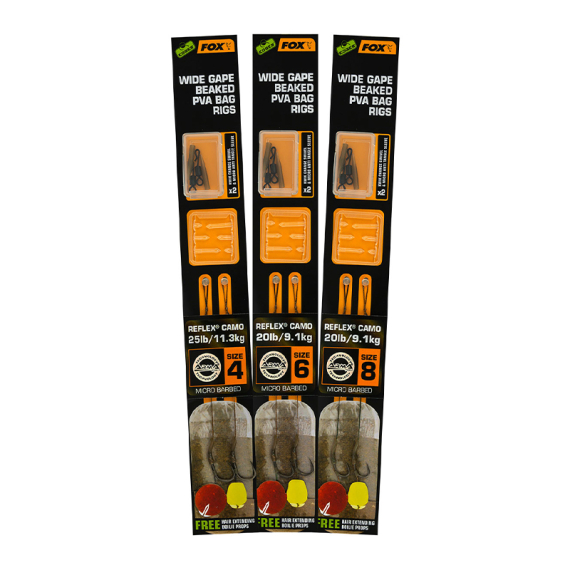 Fox Edges Wide Gape Beaked PVA Ready Rigs in der Gruppe Haken & Zubehör / Vorgefertigte Rigs bei Sportfiskeprylar.se (CCR172r)