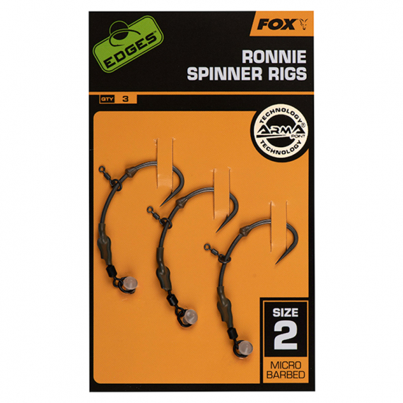 Fox Edges Ronnie Spinner Rigs in der Gruppe Haken & Zubehör / Vorgefertigte Rigs / Specimen Rigs bei Sportfiskeprylar.se (CCR186r)