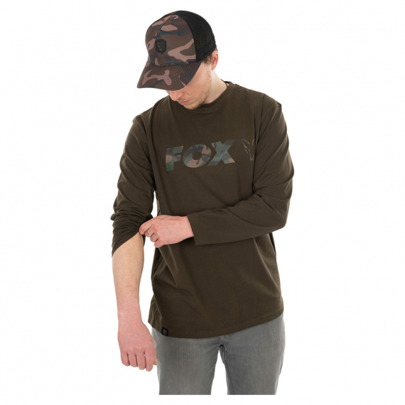 Fox Khaki/Camo Long Sleeve Shirt in der Gruppe Kleidung & Schuhe / Kleidung / Pullover / Langärmlige T-Shirts bei Sportfiskeprylar.se (CFX110r)