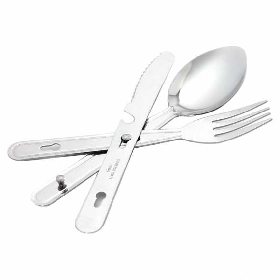 Coghlans Chow Kit (Knife, Fork & Spoon Set) in der Gruppe Outdoor / Campingküchen & Utensilien / Besteck & Zubehör bei Sportfiskeprylar.se (CG721BP)