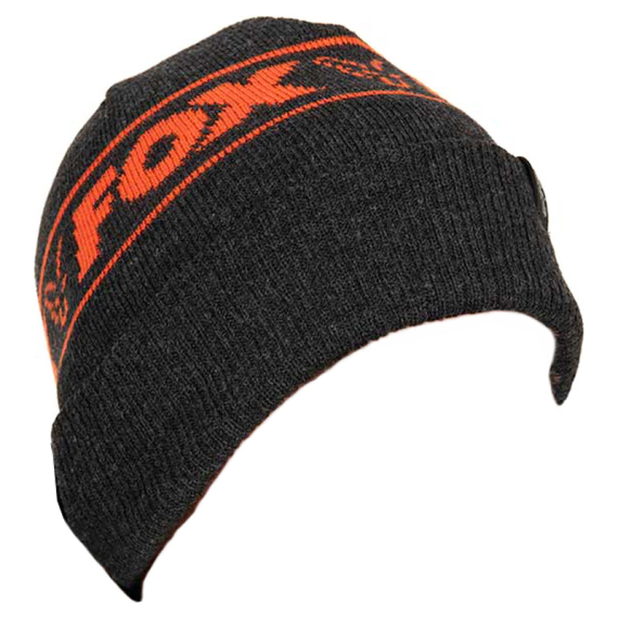 Fox Collection Beanie Black & Orange in der Gruppe Kleidung & Schuhe / Kappen & Kopfbedeckungen / Mützen bei Sportfiskeprylar.se (CHH019)