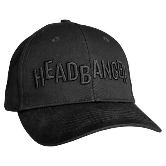 Headbanger Black on Black Flex in der Gruppe Kleidung & Schuhe / Kappen & Kopfbedeckungen / Caps / Flexfit-Kappen bei Sportfiskeprylar.se (CL-HT-FF-05-SM2r)