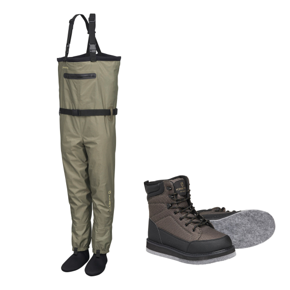 Kinetic Classicgaiter with Rockgaiter Felt Wader Combo in der Gruppe Angelmethoden / Fliegenfischen / Wathosen & Watschuhe / Watangel Sets bei Sportfiskeprylar.se (CLASSICGAITER_PAKET)