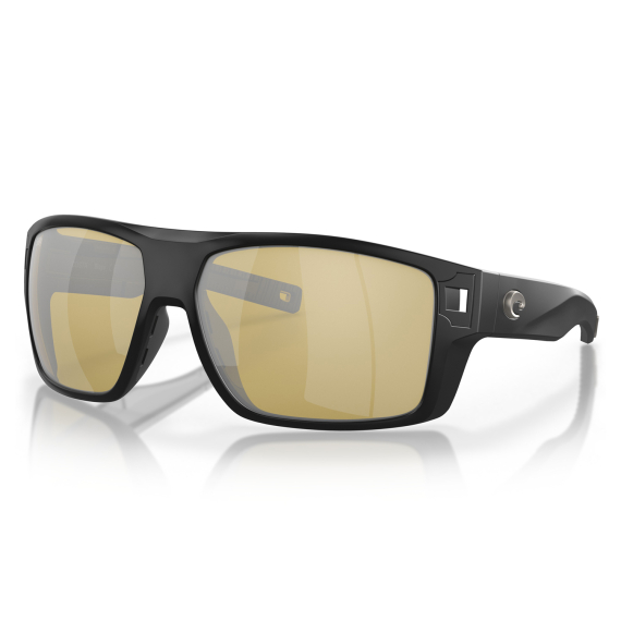 Costa Diego Matte Black - Sunrise Silver Mirror 580G in der Gruppe Kleidung & Schuhe / Sonnenbrillen / Polarisierte Sonnenbrillen bei Sportfiskeprylar.se (CO-DGO11-OSSGLP)
