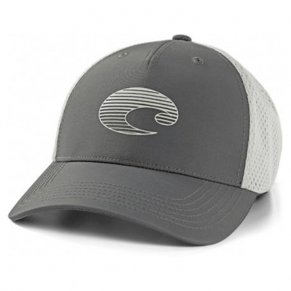 Costa XL Trucker Gradient Logo Performance Hat Gray in der Gruppe Kleidung & Schuhe / Kappen & Kopfbedeckungen / Caps / Trucker-Kappen bei Sportfiskeprylar.se (CO-HA125G)