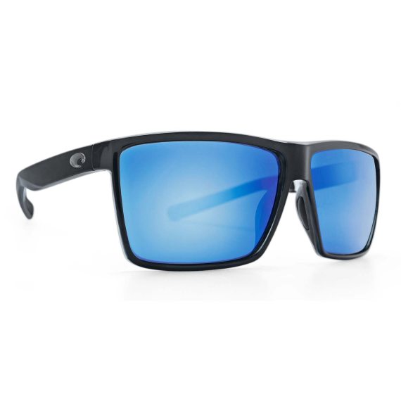 Costa Rincon Shiny Black (Glas) - Blue Mirror 580G in der Gruppe Kleidung & Schuhe / Sonnenbrillen / Polarisierte Sonnenbrillen bei Sportfiskeprylar.se (CO-RIN11-OBMGLP)