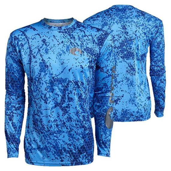 Costa Technical Hexo Camo Blue - Small in der Gruppe Kleidung & Schuhe / Kleidung / Pullover / Langärmlige T-Shirts bei Sportfiskeprylar.se (CO-TECHHEXO10B)