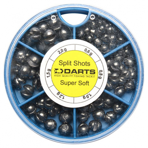 Darts Split Shot Dispenser 6-fack in der Gruppe Haken & Zubehör / Sinkers & Gewichte / Bleie & Split Shots bei Sportfiskeprylar.se (D102-206r)